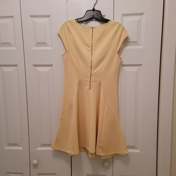 The Limited Buttery Yellow Fit and Flare Dress - Picture 2 of 4